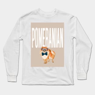 Pomeranian Dog Long Sleeve T-Shirt